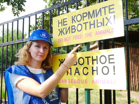 Репортер «МК» поработал волонтером в Московском зоопарке