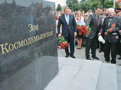 В подмосковной Рузе открылся памятник советской партизанке Зое Космодемьянской