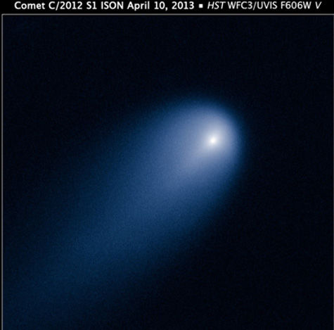 В настоящее время комета уже пересекла орбиту Юпитера