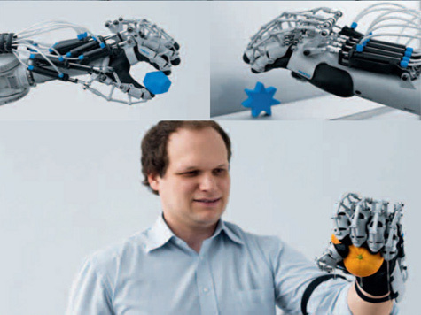 Созданная немцами роботизированная перчатка, способна вдвое усиливать захват рукой