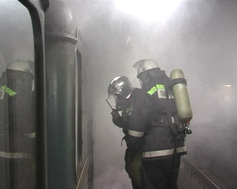 Плановое возгорание произошло на станции метро «Горьковская»
