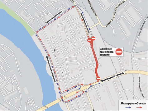 Движение по Шелепихинскому шоссе от Шмитовского проезда до Южного моста закроют с 13 февраля из-за строительства станции метро «Шелепиха»