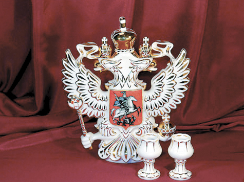 Штофом в виде... российского герба, сделанного с соблюдением всех пропорций, смогут украсить свои кабинеты чиновники и депутаты