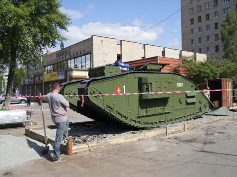 Английский танк наконец-то вернули архангелогородцам