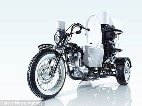 Производитель унитазов компания Toto создала мотоцикл, который работает на экскрементах