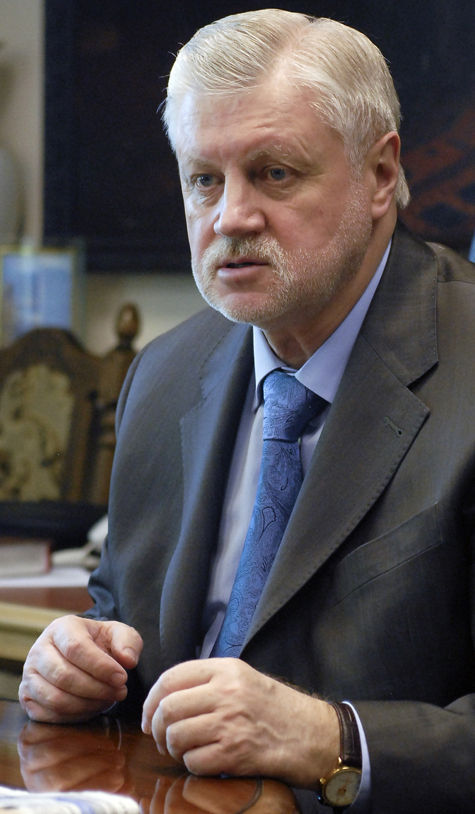 Сергей МИРОНОВ, лидер партии СПРАВЕДЛИВАЯ РОССИЯ специально для «МК»

