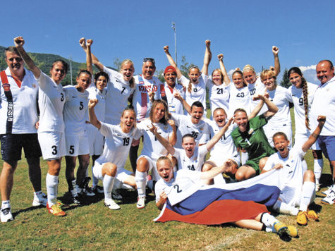 Женскую сборную России по футболу с полным правом можно назвать сборной Москвы