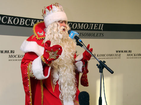 Дед Мороз приехал в редакцию «МК» прямиком из Великого Устюга
