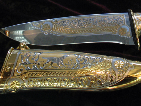 Дагестанский нож ручной работы был главным объектом в любовных забавах полковника одного из подразделений МВД и его дамы сердца