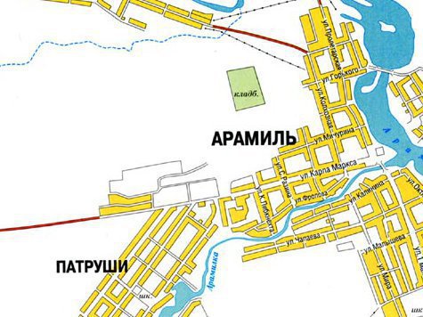 Карта г арамиль с улицами и домами подробно