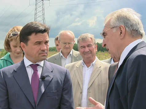 Врио губернатора Подмосковья Андрей Воробьев посетил Пущино 24 июля