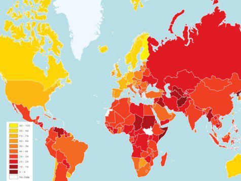 Россия сравнялась с ним по уровню коррупции