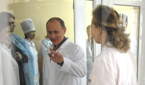 Владимир Путин посетил рязанский перинатальный центр, который открылся 1 марта