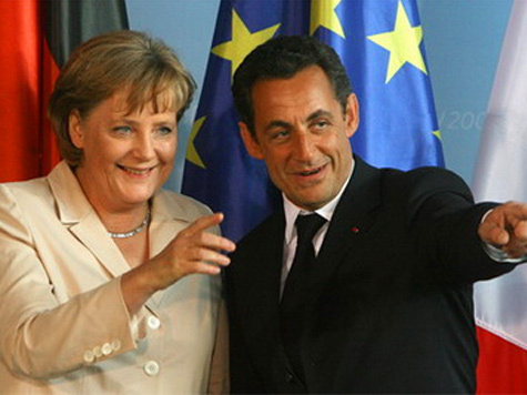 Саркози и Меркель предлагают создать в еврозоне единое правительство
