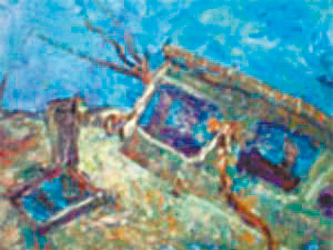 В Ялте нарисовали уникальную картину под водой