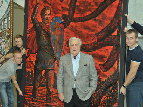В Петербурге открылась выставка картин Ильи Глазунова