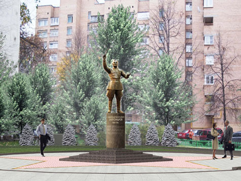 Скульптуру композитора Александра Александрова установили в Земледельческом переулке