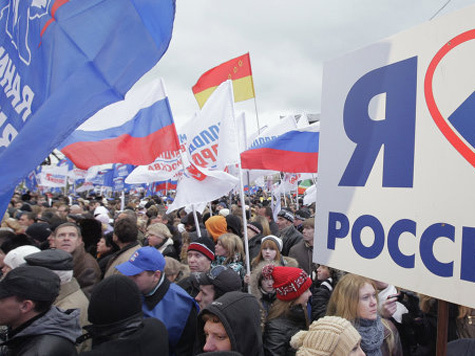 За месяц до выборов «медведи» вывели на улицы полмиллиона россиян