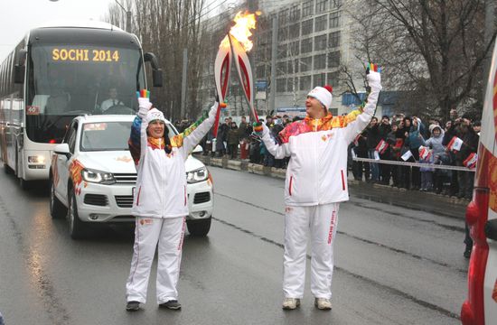 Работники ГАЗа приняли участие в эстафете Олимпийского огня