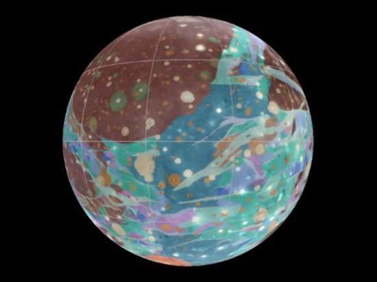 Карту одного из галилеевых спутников Юпитера сделали специалисты НАСА