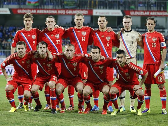 Российские футболисты занимают 19-е место