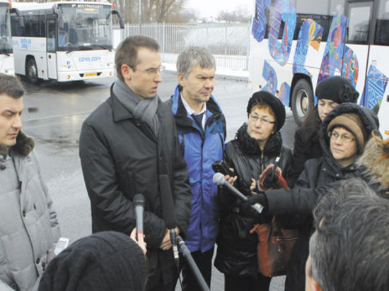 Первая партия подмосковных олимпийских автобусов отправилась в Сочи