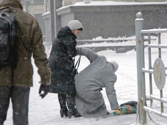 Москвичам главное — не упасть
