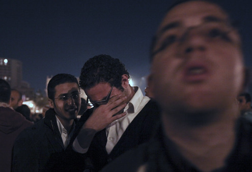Как встретили речь Мубарака на площади Тахрир