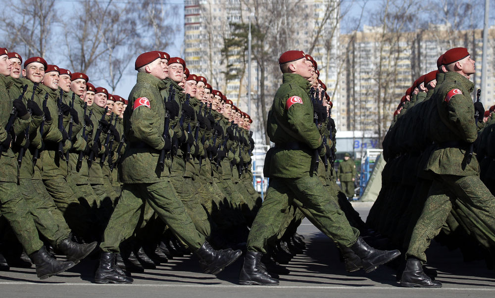 Подготовка к параду 9 мая на Красной площади