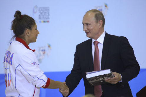 Путин поздравил победителей Универсиады-2013