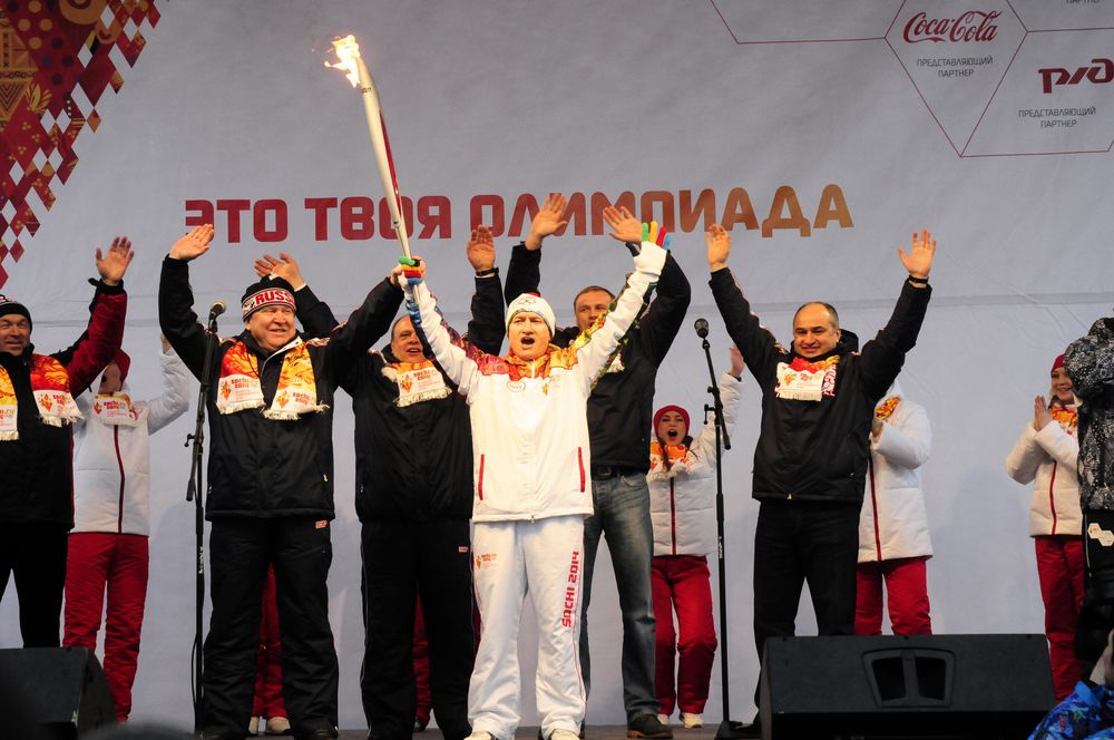 Эстафета Олимпийского огня в Нижнем Новгороде