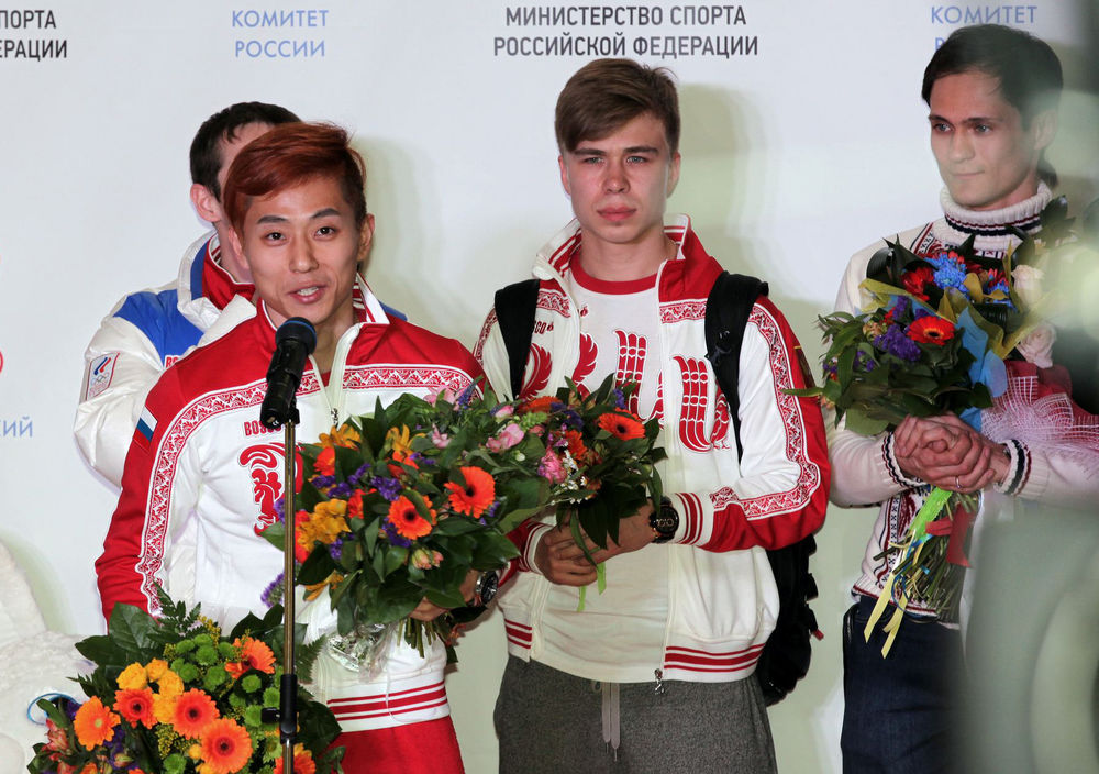 Герои Олимпиады вернулись в Москву