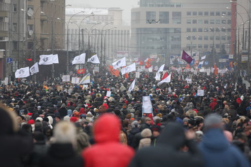 "Марш против подлецов" собрал около 9,5 тысяч человек