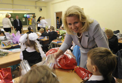 Светлана Медведева побывала в школе