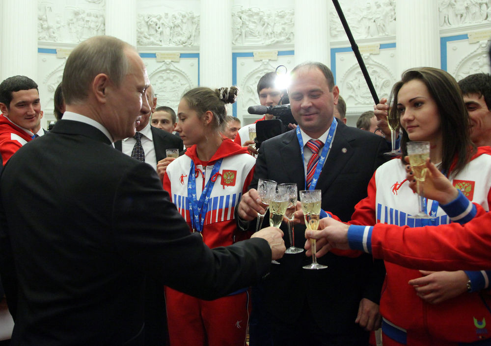 Состоялась встреча Президента России Владимира Путина с победителями и призёрами Зимней Универсиады