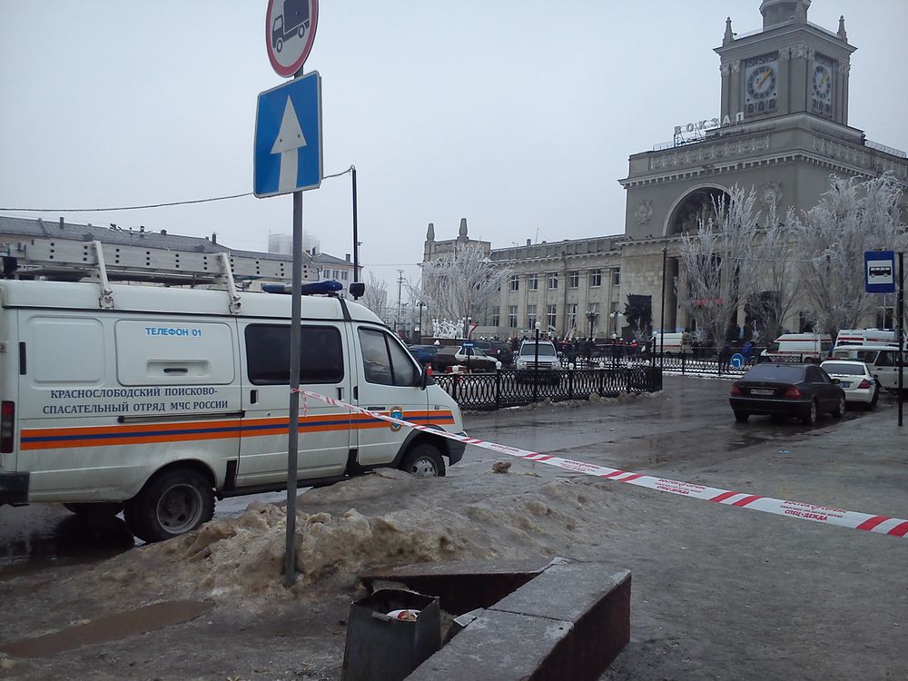 Последствия взрыва на ЖД вокзале в Волгограде