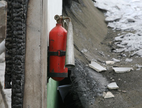 Взрыв гаража в Воронеже