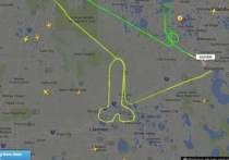 Пилот от скуки нарисовал пенис самолетом на радаре