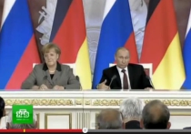  Меркель попросила Путина посодействовать освобождению наблюдателей ОБСЕ на Украине