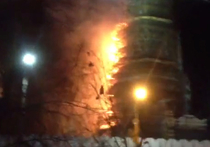 Названа версия о причинах пожара в колокольне Новодевичьего монастыря