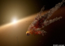 Рождение скалистой планеты под Парусом астероидной катастрофы