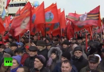 В Москве прошло шествие и митинг сторонников "Антимайдана"