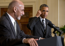 Обама забыл фамилию президента Афганистана на совместной пресс-конференции