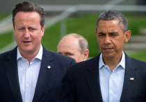 Кэмерон и Обама договорились продолжать давление на Россию