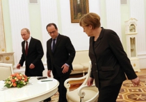 Фрау Меркель после переговоров в Москве: "Военным путем к миру на Украине не прийти"