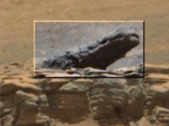 Джо Уайт из Бристоля заметил на поверхности Марса нечто, очень напоминающее крокодила