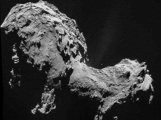 Космический аппарат «Розетта» уточнил вес и плотность кометы