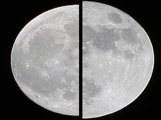 Луна будет выглядеть на 14% больше