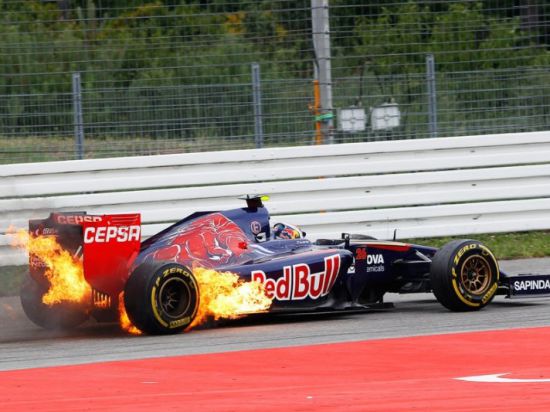 Российский гонщик «Формулы-1» серьезно рисковал жизнью на Гран-при Германии