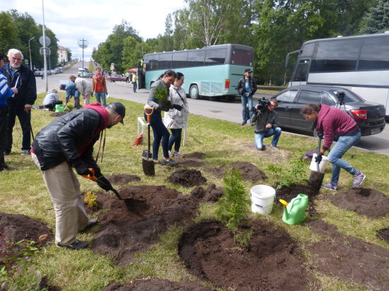 Журналисты откликнулись на призыв «МК» в Карелии» и занялись посадкой деревьев
